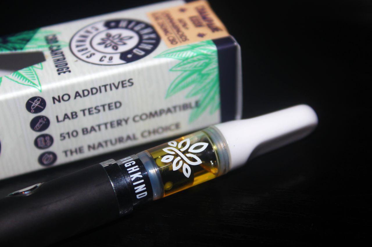 Highkind Cannabis Co - Champagne Kush CBD Vape Cartridge Review