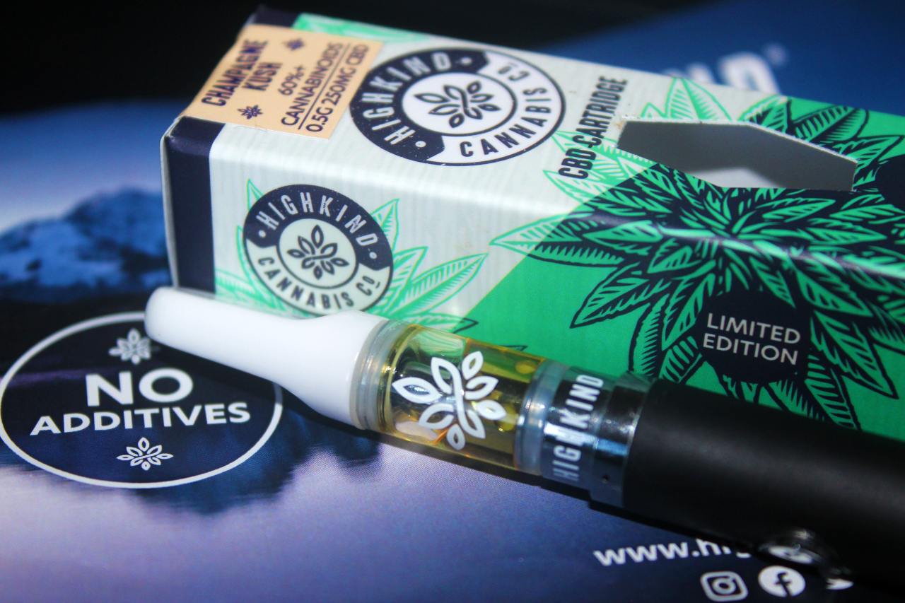 Highkind Cannabis Co - Champagne Kush CBD Vape Cartridge Review