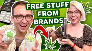 WEED STRAIN CANDLES?! 🕯 Free Stuff From Brands
