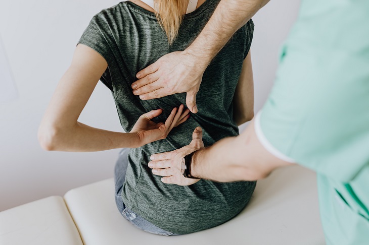 person receiving chronic pain treatment