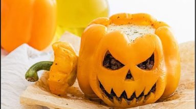 Cooking stuffed jack o lanterns 🎃👩🏻‍🍳🍃