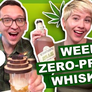 TORCHING WEED WHISKEY?! 🥃🌿 (Trying WhistlePig's Zero-Proof Whiskey!)