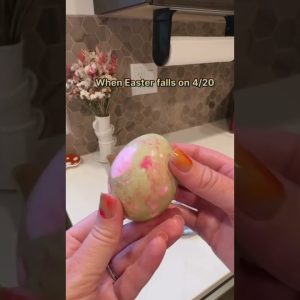 Tie-dye eggs for 4/20 Easter 🫶🥚💕 Happy Holidaze 💚💨 Lighter: Ashtray: