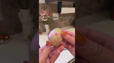 Tie-dye eggs for 4/20 Easter ๐ซถ๐ฅ๐ Happy Holidaze ๐๐จ Lighter: Ashtray: