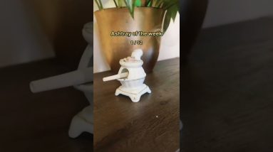 Ashtray of the week 6/52 ๐น The cute little vintage stove came from a few years ago! We love how