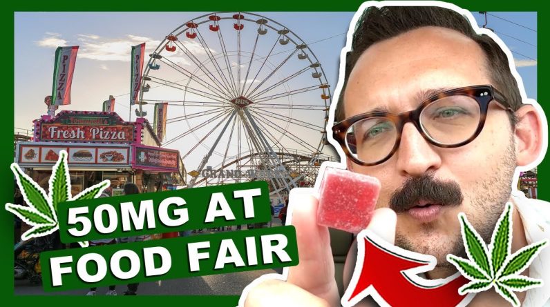 50mg Gummies + Food Festival = Ultimate Munchie Day! 🤤✨